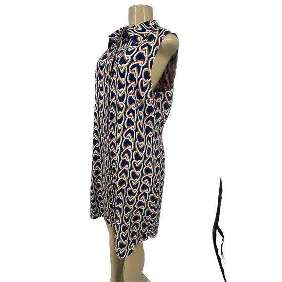 Cabi Women Medium Amour Hearts Shirt Dress Sleeveless Button Front 5370 AR13 - Picture 3 of 10